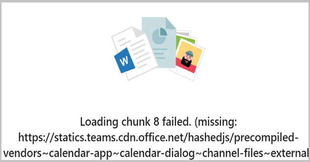 Popravite pogrešku Microsoft Teams pri učitavanju dijela