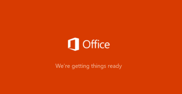 Pataisykite „Office 365“, įstrigusią ruošiantis