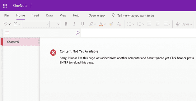 Како да поправите ОнеНоте садржај који још није доступан