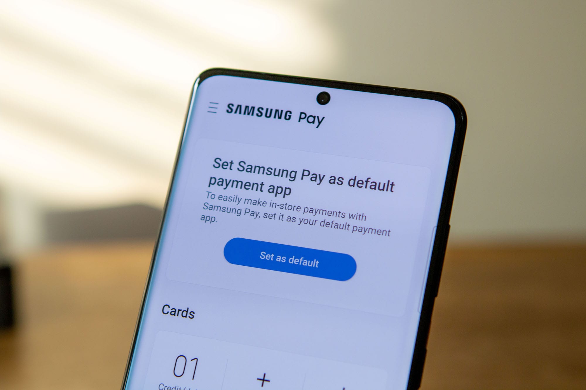 Samsung Pay seadistamine Galaxy S21 Ultras