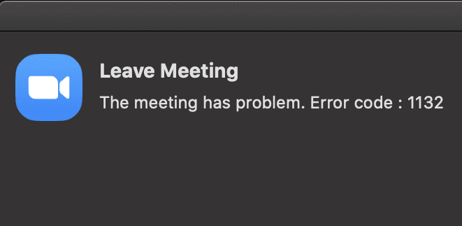 Hvordan fikse zoomfeil 1132 og bli med på møtet