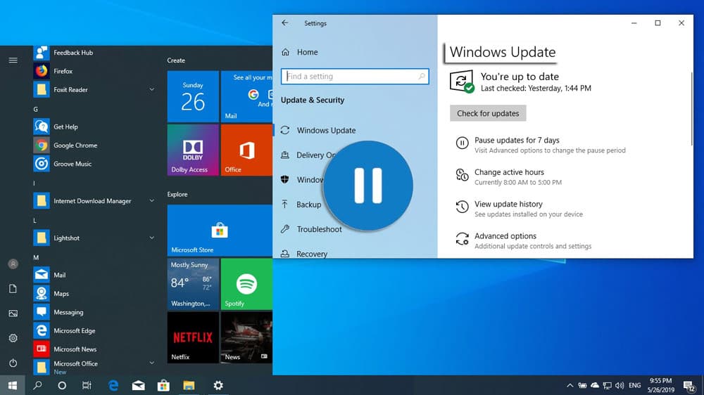 Τρόπος παύσης ενημερώσεων στα Microsoft Windows 10