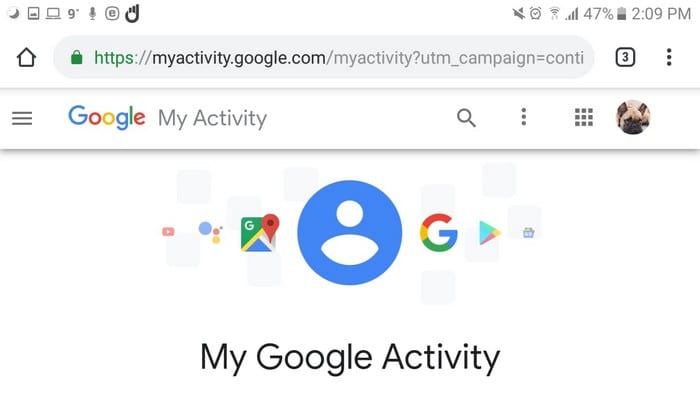 Kuidas hallata oma Googlei tegevust Androidis