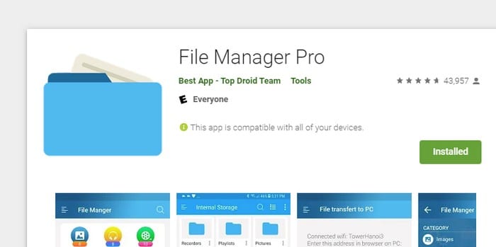 File Manager Pro: Hvernig á að nota það