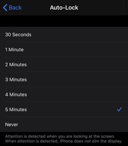 iPhone: Konfigurirajte čas samodejnega zaklepanja