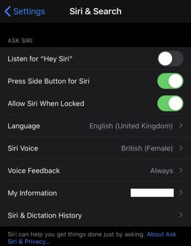 iPhone: Σταματήστε το Siri να ακούει