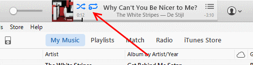 iTunes 12: Sådan blandes eller gentages musik