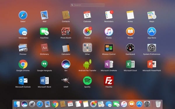 macOS: lähtesta Launchpadi rakenduste järjekord