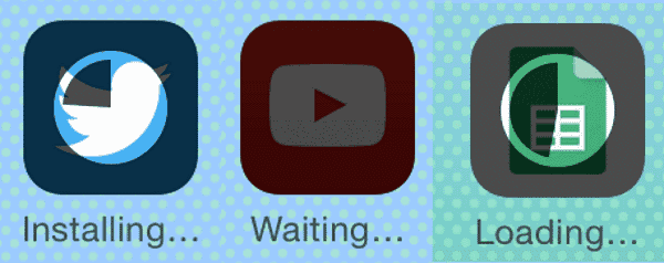 Aplikacije zataknjene »Namestitev«, »Čakanje« ali »Nalaganje« na iPhone ali iPad