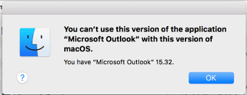Το Outlook δεν θα λειτουργήσει στο MacOS High Sierra – Επιδιόρθωση