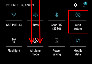 Galaxy S9: activar/desactivar la rotació de la pantalla