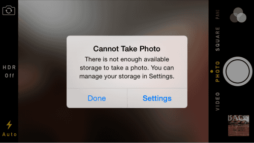 Løs problemet med Kan ikke tage billede på iPhone og iPad