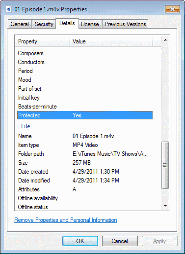 Windows 10: Sådan kontrolleres, om en video- eller musikfil er DRM-beskyttet
