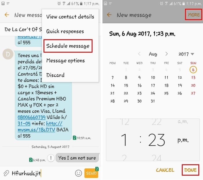 Hur man schemalägger ett textmeddelande på valfri Android-enhet