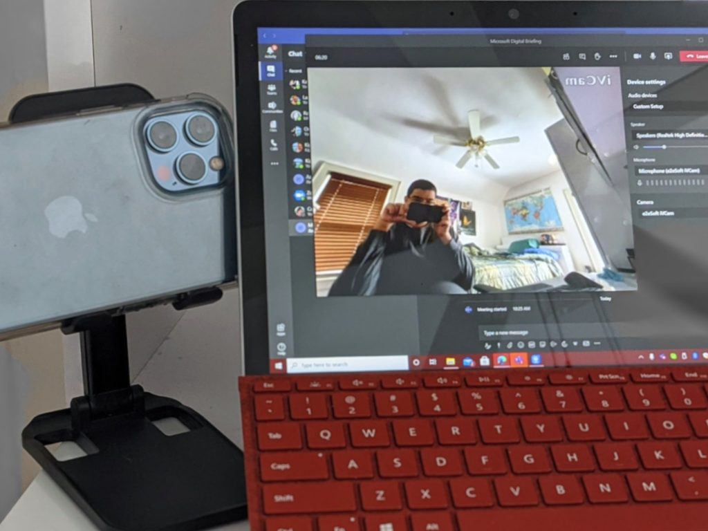 Как да използвате вашия iPhone или iPad като уеб камера в Microsoft Teams на Windows 10