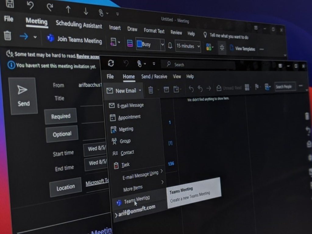 Како да подесите састанак Мицрософт тимова у Оутлоок-у
