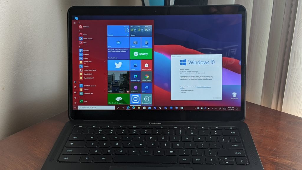 Windows 10:n hankkiminen ja suoratoisto Chromebookilla tai muilla laitteilla Chrome Remote Desktopin ja Microsoft Edgen kautta