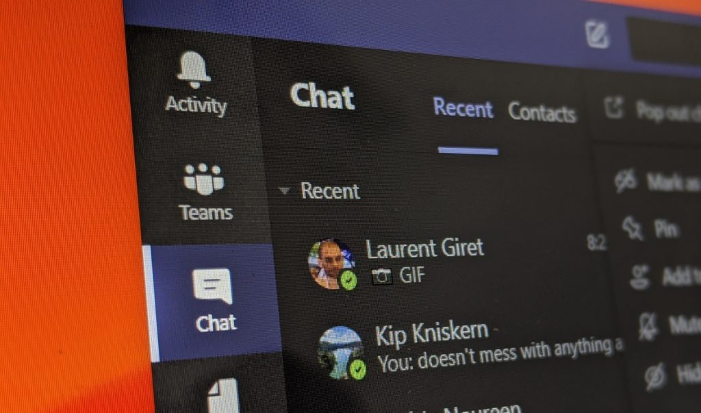 Kako izbrisati chat u Microsoftovim timovima