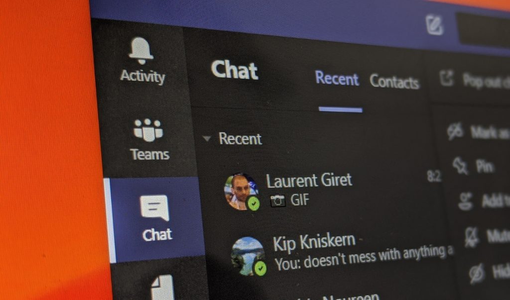 Как да изтриете чат в Microsoft Teams