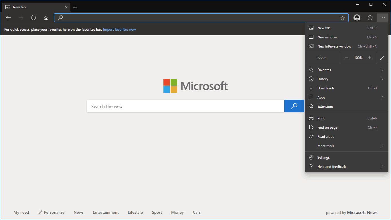 Si të aktivizoni temën e errët tani në ndërtimet e Microsoft Edge Insider