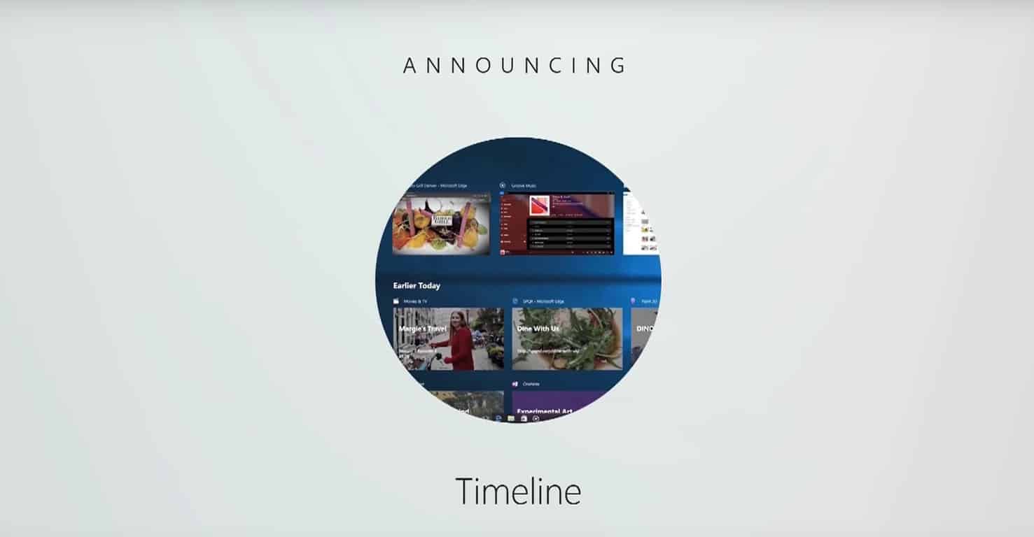 Kako danas isprobati Microsoftovu nadolazeću značajku Timeline (nekako)