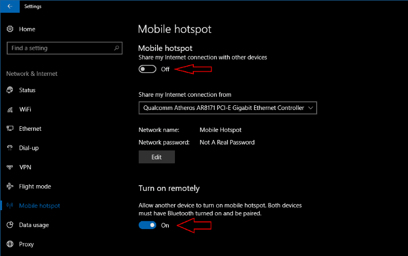 Kako postaviti mobilnu pristupnu točku na Windows 10