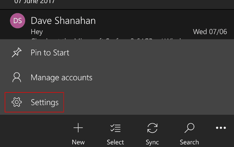 Kako nastaviti povezane račune v Windows 10 Mail