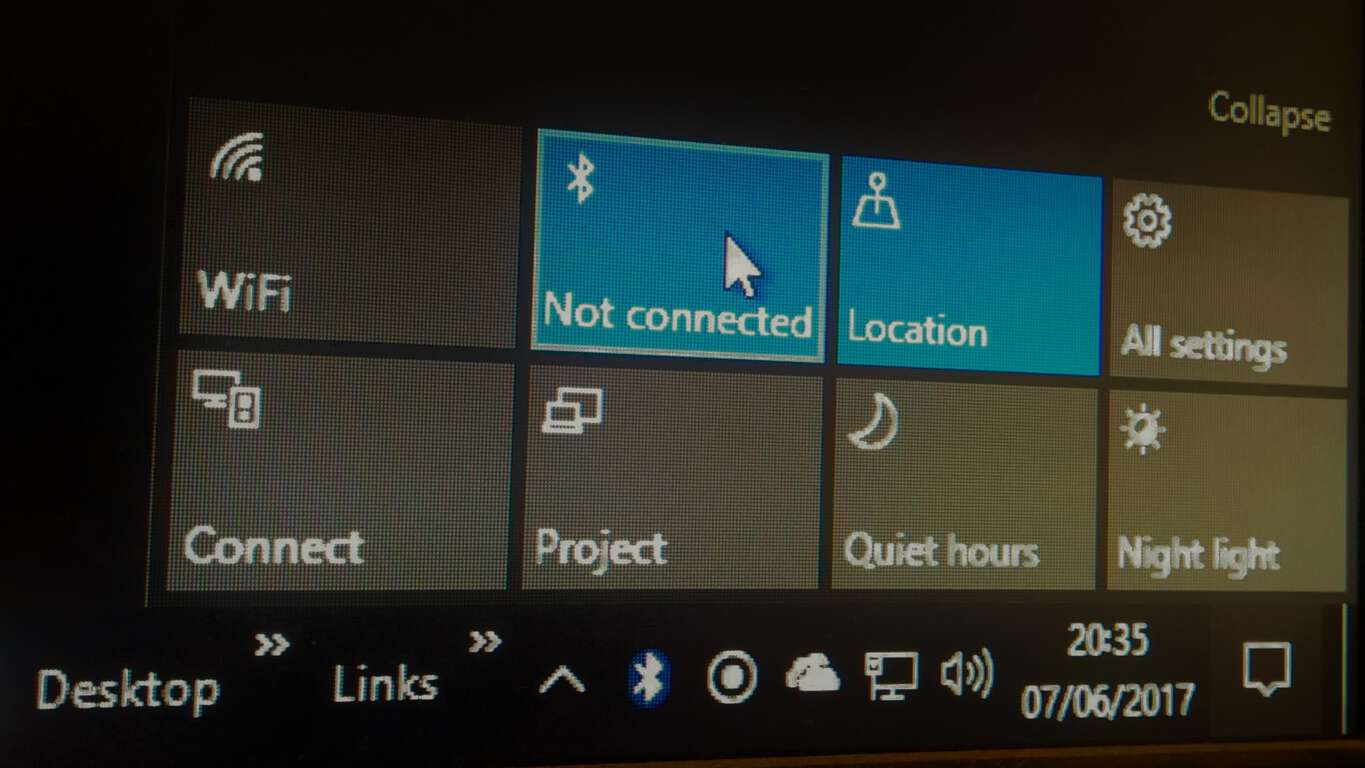 Kiirtoimingute kohandamine Windows 10s tegevuskeskuses