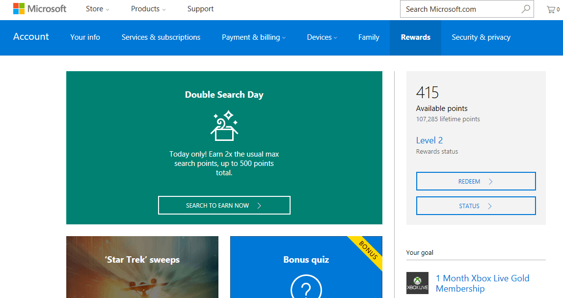 Hur man tjänar och lagrar Microsoft Rewards-poäng (och mår bra av det)