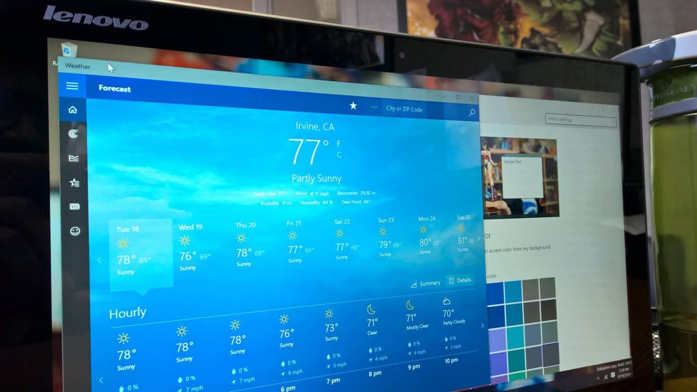 Kako promijeniti boje naslovne trake u Windows 10 verziji 10525