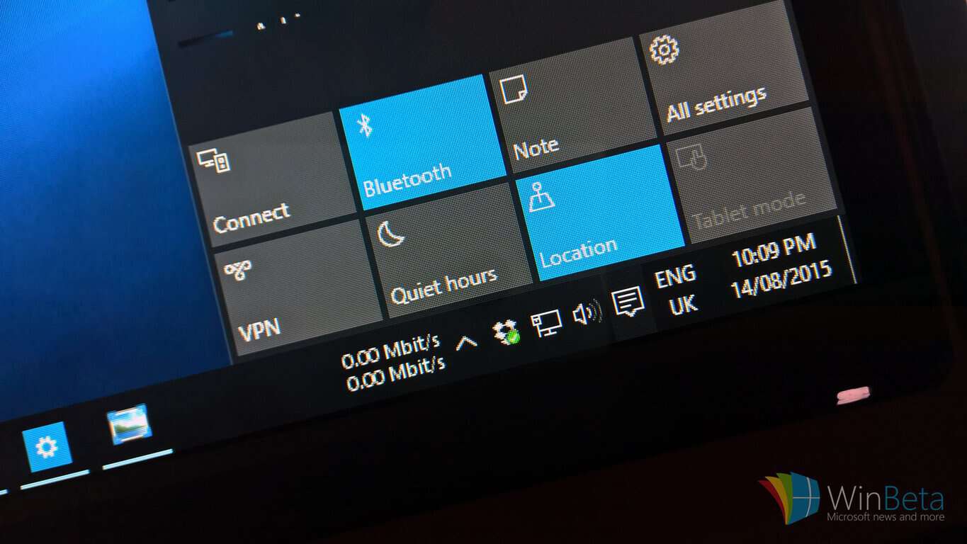 Windows 10 Kuidas: kohandage oma kiirsätteid tegevuskeskuses