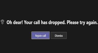 Oprava Microsoft Teams: Oh, drahý! Váš hovor sa prerušil