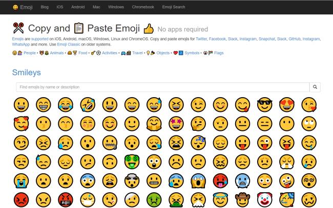 Aconsegueix Emoji Tots els emojis per copiar i enganxar