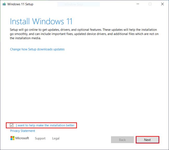 Windows 11:n asennus ei-tuettuun laitteistoon