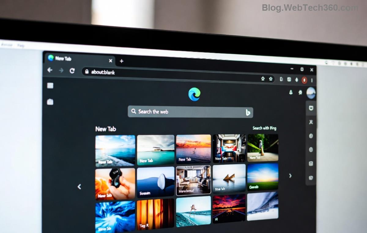Skærmbillede af eksempel på pop op-vindue med kritisk fejl i Microsoft Edge