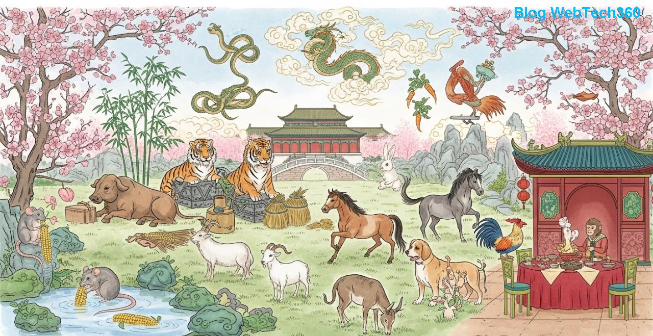 Illustrasjon av hest i kinesisk astrologi
