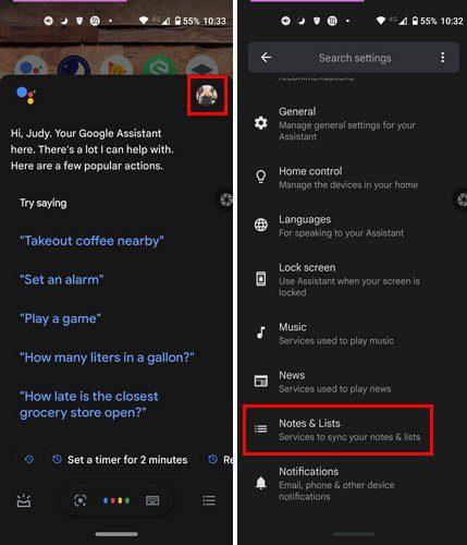 Kako sinhronizirati Google Assistant in Google Keep