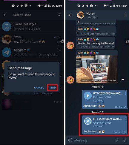 Hur man skickar WhatsApp-ljudmeddelanden till Telegram