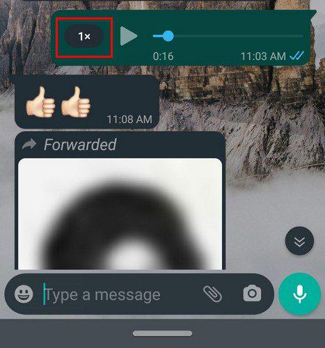 Hur man ändrar hastigheten för WhatsApp-ljudmeddelanden