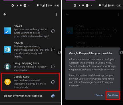 Πώς να συγχρονίσετε το Google Assistant και το Google Keep