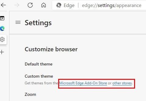 Kaip atsisiųsti naujų temų, skirtų Microsoft Edge