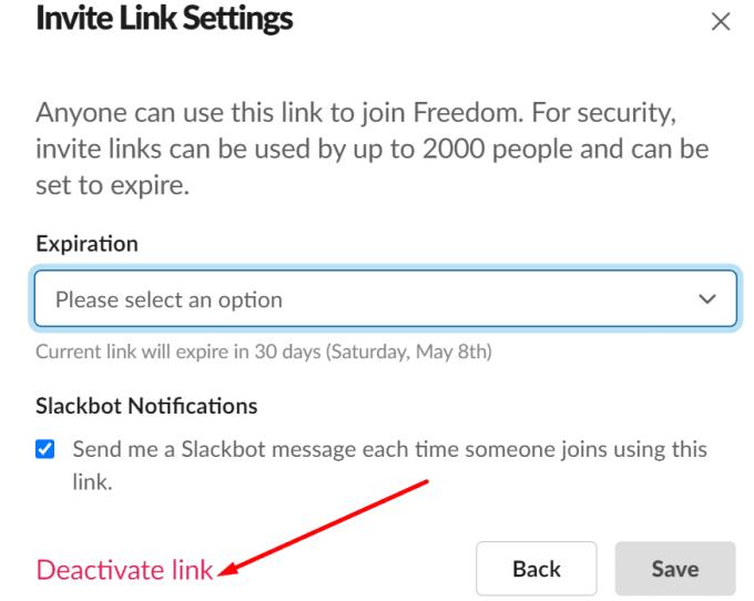 Per què Slack diu que no ha pogut verificar la invitació?