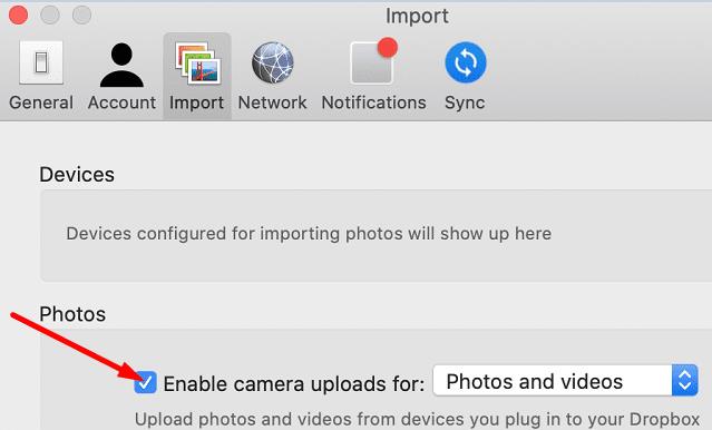 Fix: Dropbox hittar inte nya foton på iPhone
