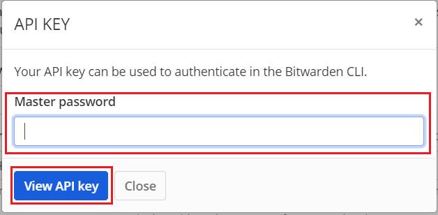 Bitwarden: Kako vidjeti svoj API ključ