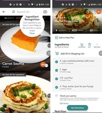 4 gratis Android-appar för matlagning för att bli kock