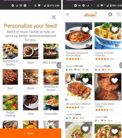 4 gratis Android-appar för matlagning för att bli kock
