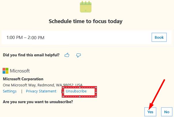 Solució: no es pot cancel·lar la subscripció de Cortana Daily Briefing