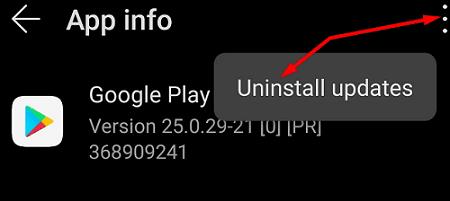 Com solucionar el codi d'error d'Android 192