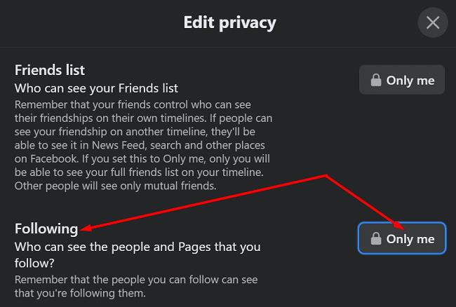 Hogyan rejtheted el, hogy kit követsz a Facebookon