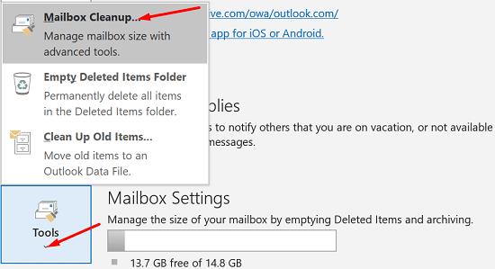 Opravit „Sada složek nelze otevřít“ v aplikaci Outlook?